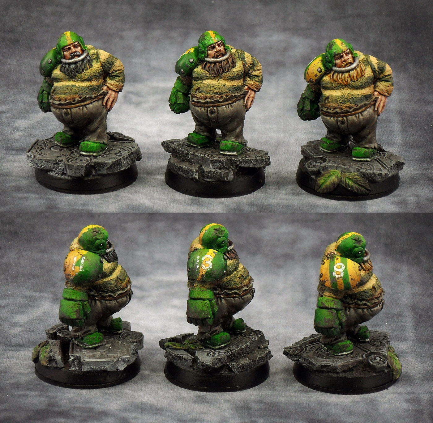 Bloqueurs nains 01 dwarf Bloodbowl Scibor Fenriscorp
