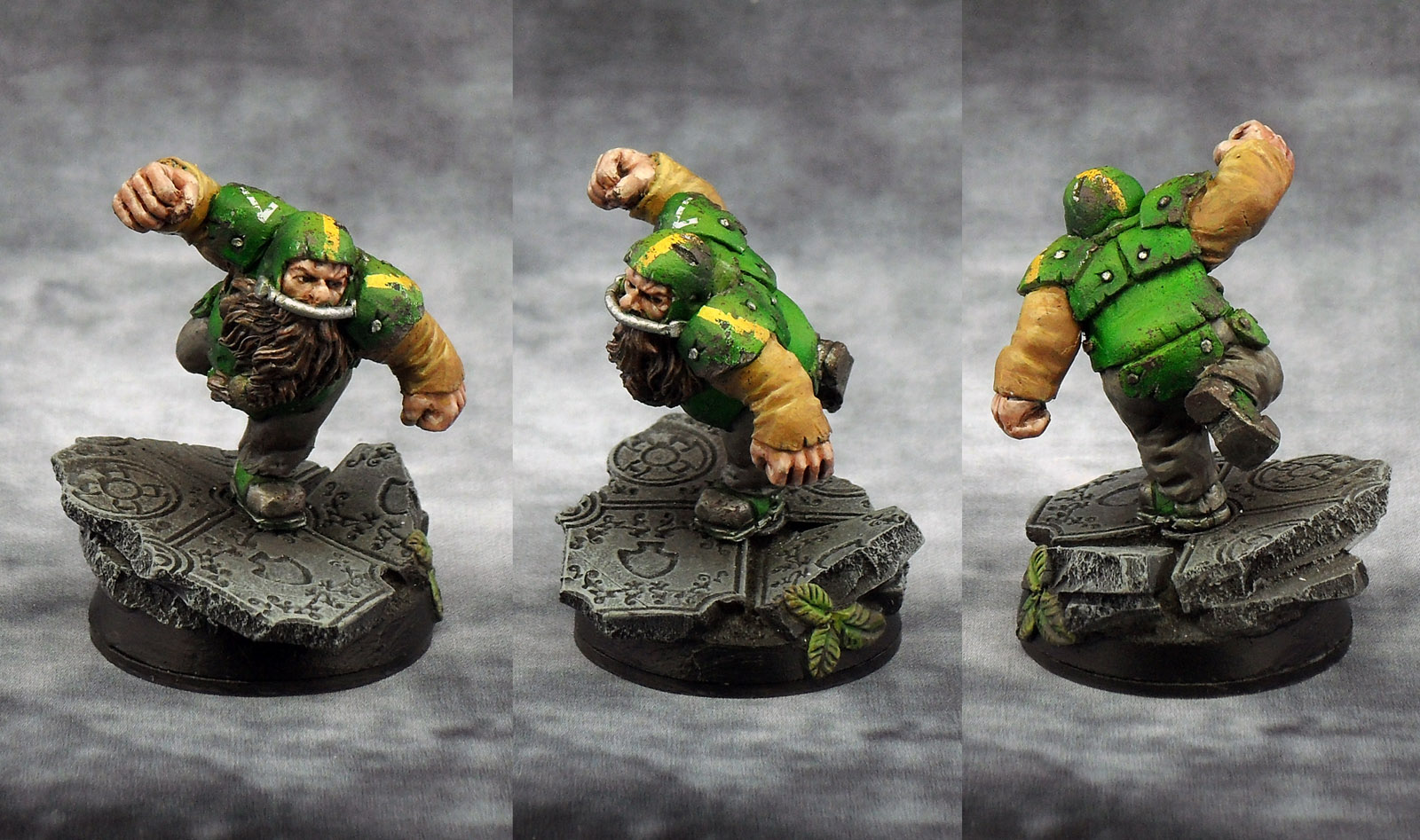 Coureur nain 02 dwarf Bloodbowl Scibor Fenriscorp
