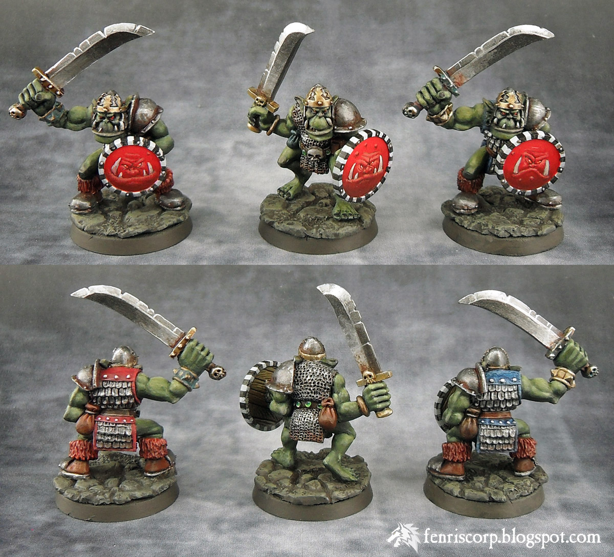 Warhammer quest donjon Guerriers Orcs Black Fang Boyz Fenriscorp