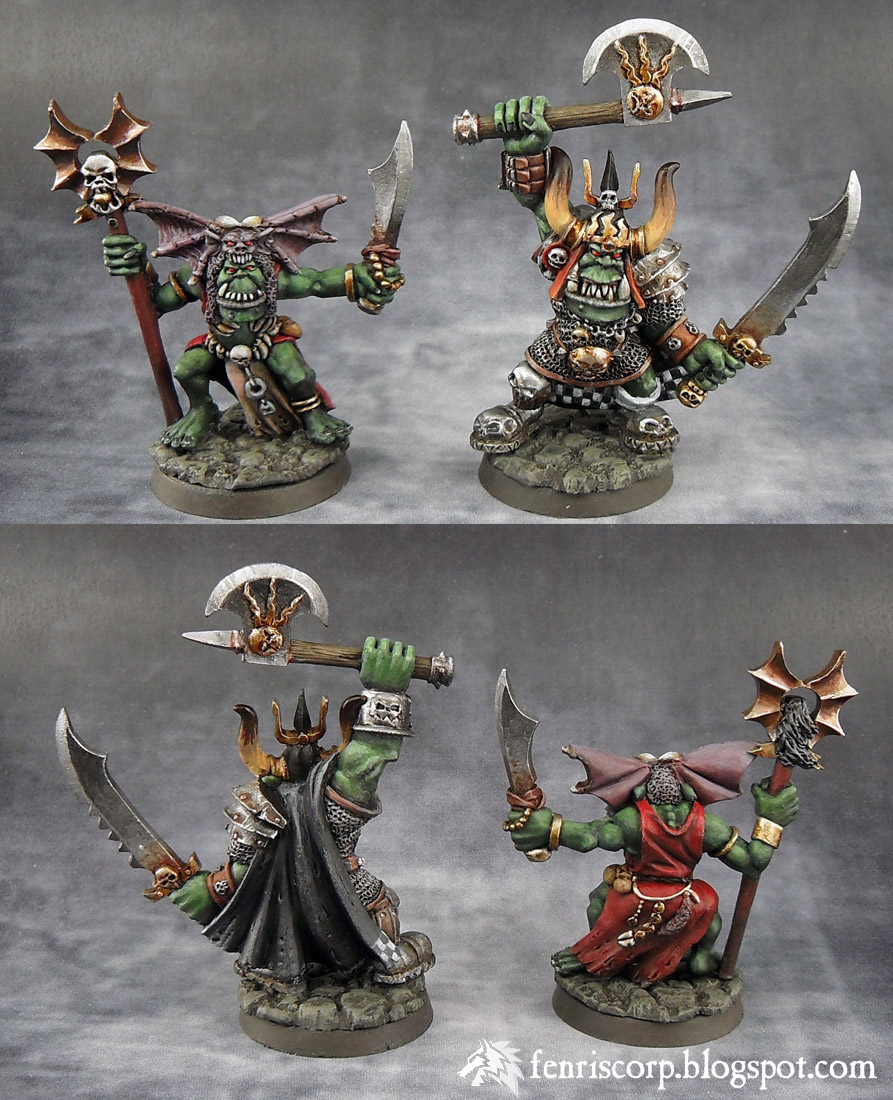 Warhammer quest donjon Warboss Gorgut Orc Shaman Skabnoze Fenriscorp