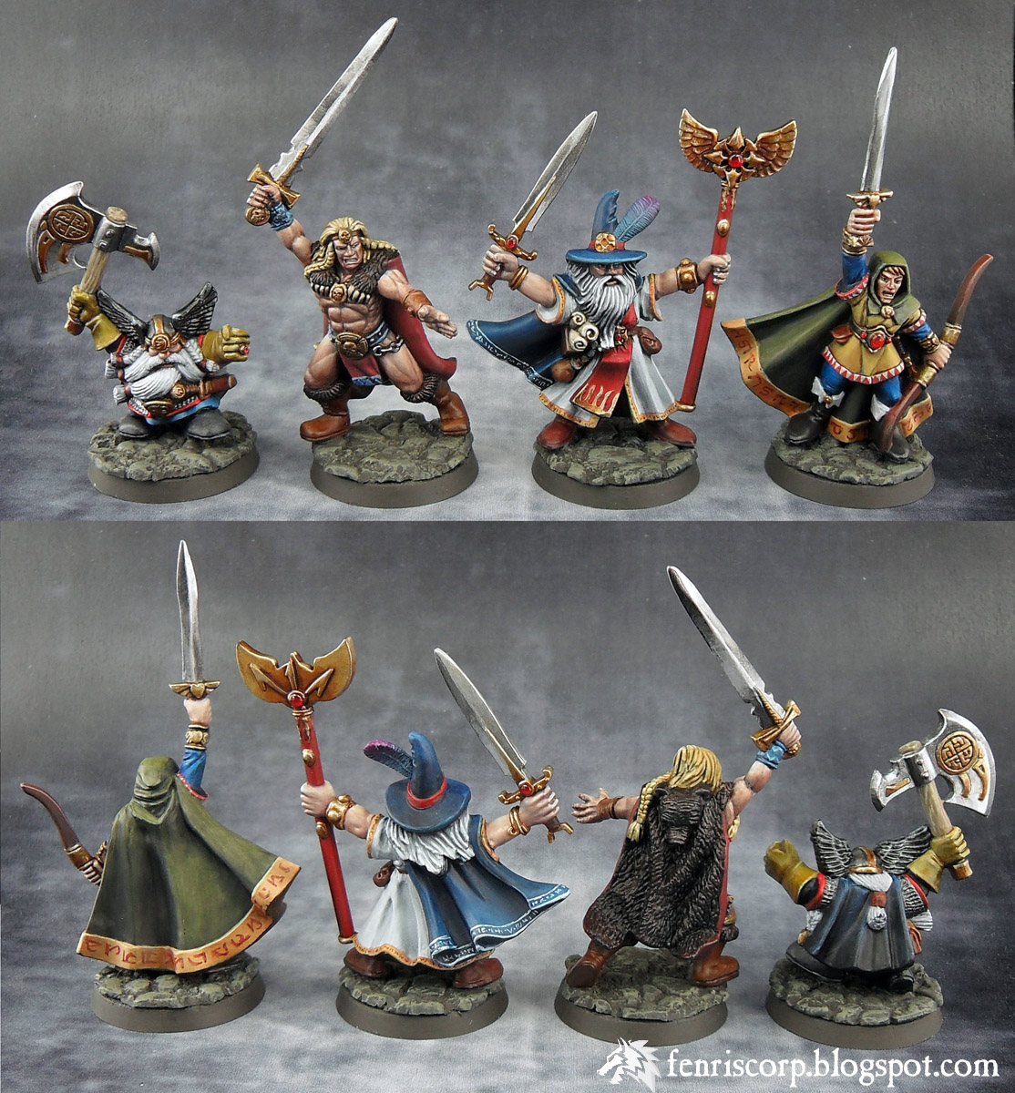 Warhammer quest heros donjon barbare nain magicien elfe ranger Fenriscorp