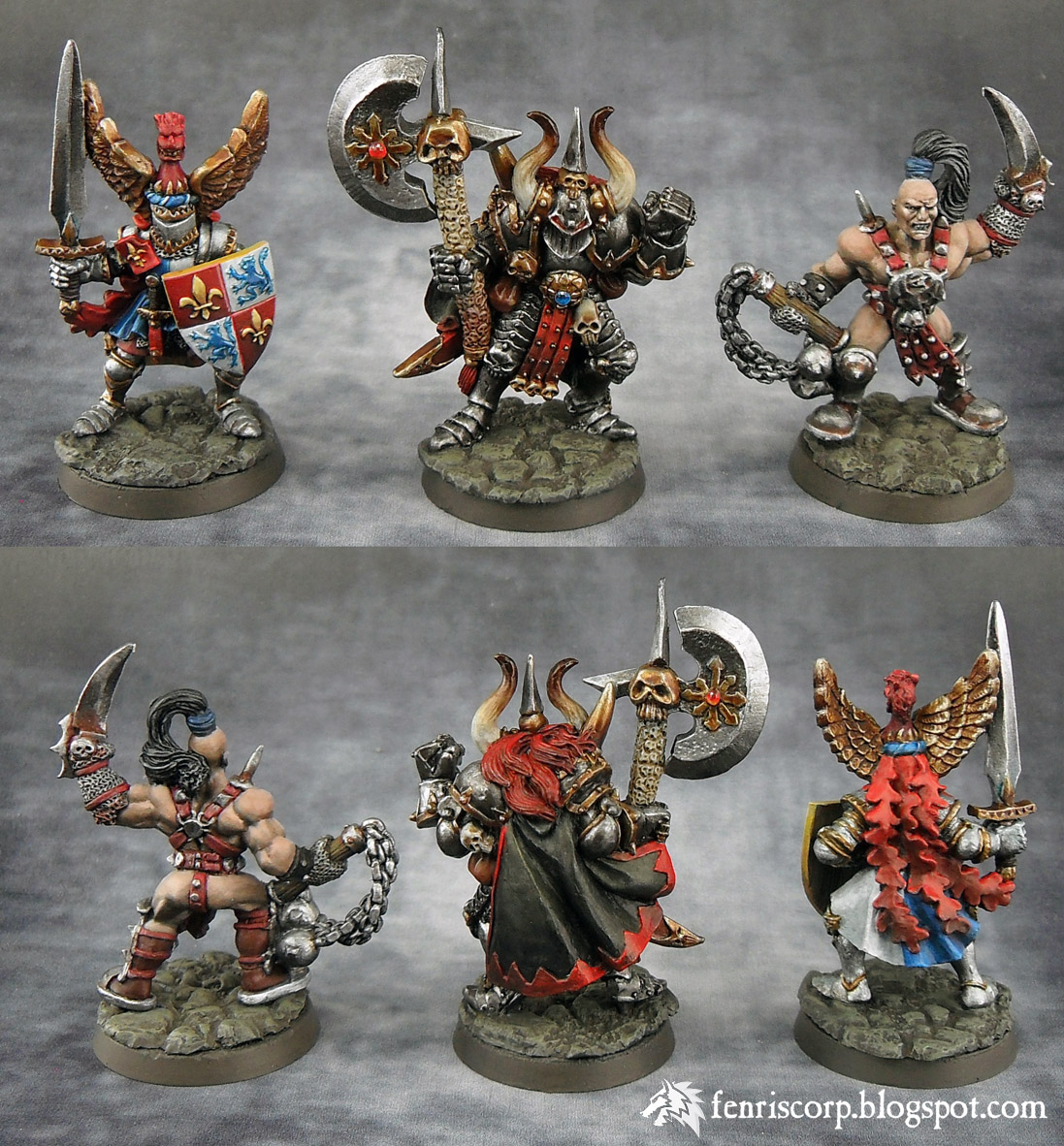 Warhammer quest heros donjon guerrier chaos chevalier bretonnier pit fighter Fenriscorp