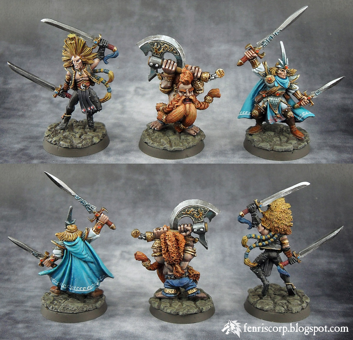 Warhammer quest heros donjon guerrier elfe danseur de guerre tueur nain Fenriscorp