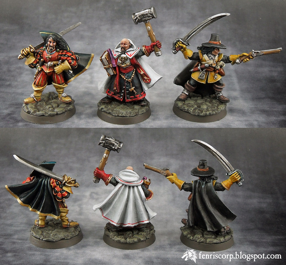 Warhammer quest heros donjon pretre guerrier Imperial noble chasseur sorcières Fenriscorp